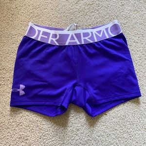 vibrant purple under armor spandex
